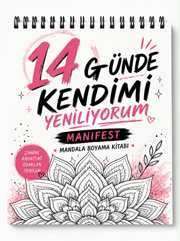 Motivasyon Mandala Boyama Kitabı - 14 Günde Kendimi Yeniliyorum